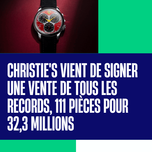 ⌚ La collection de montres de toute une vie vendue 32,3 Millions d'euros